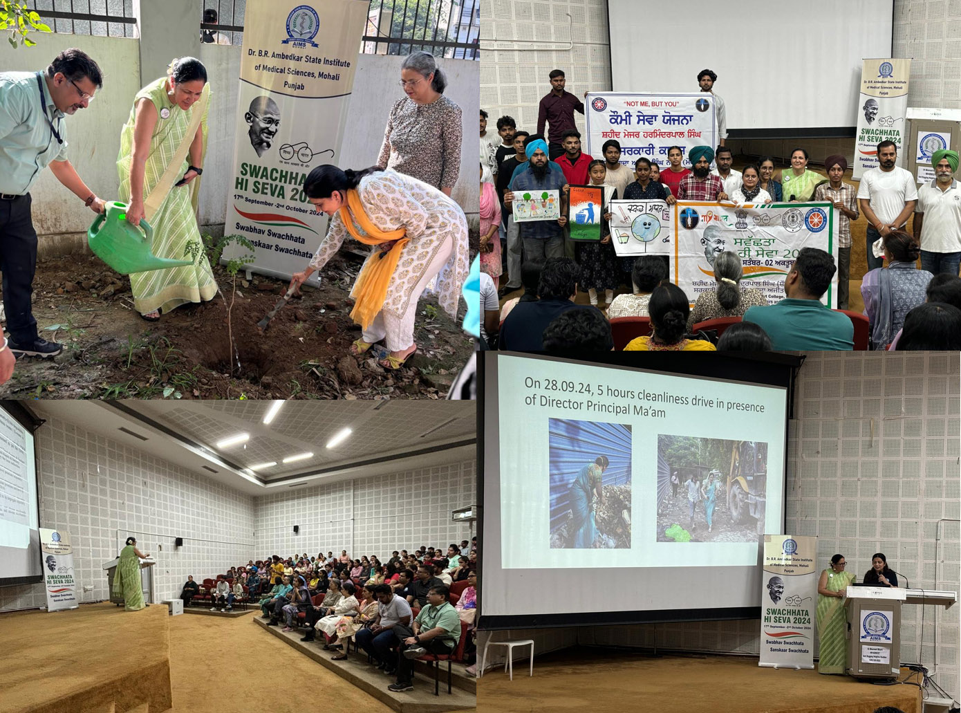 IMS, Mohali Observes Swachhata Hi Sewa Celebrations to mark Gandhi Jayanti at Campus
